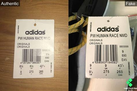 real vs fake adidas human race|Barcode Scan: Pharrell Adidas Human Race NMD .